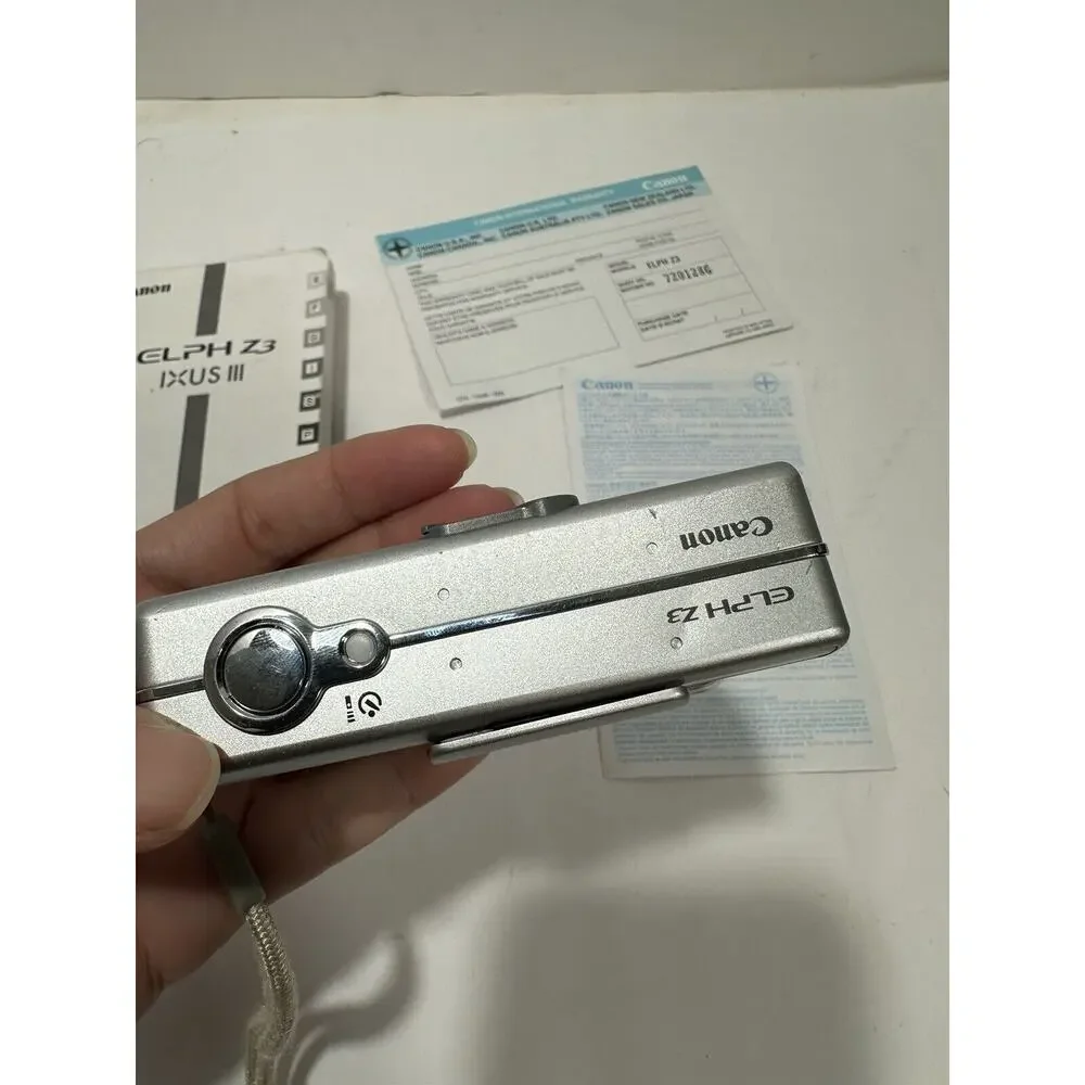 Canon ELPH‎ Z3 Compact Digital APS Point Shoot Camera Zoom Silver Manual